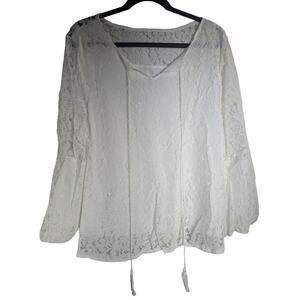 Lacey White Top Size XL NWT